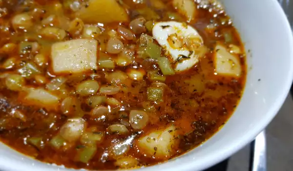 Lentil Soup with Pancetta