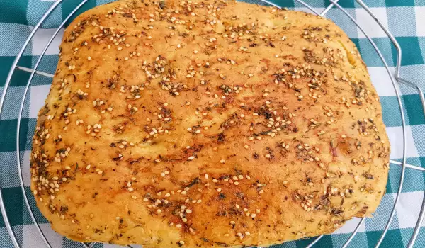 Lebanese Flatbread with a Herb Crust (Mankoush)