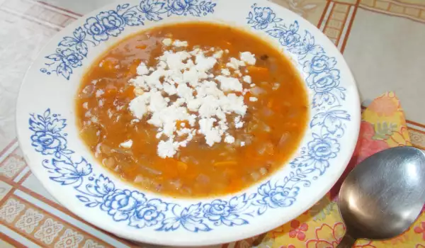 Onion Soup with Buckwheat