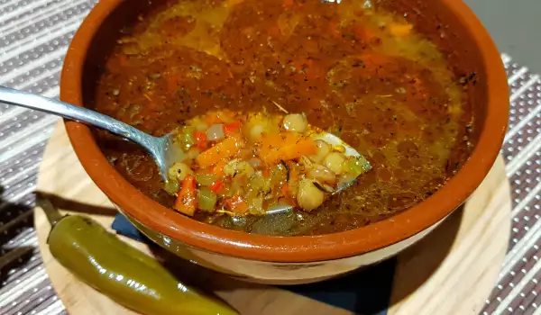 Spicy Lentil Soup with Vegetables