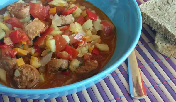 Summer Vegetable and Sausage Stew