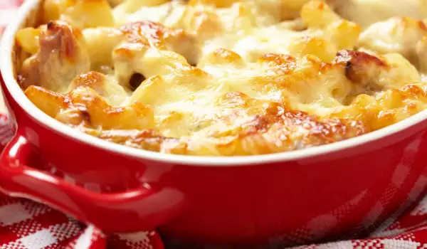 Mac and Cheese with Mushrooms and Ham