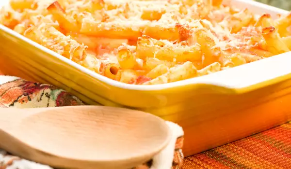 Gratin with Chicken and Pasta