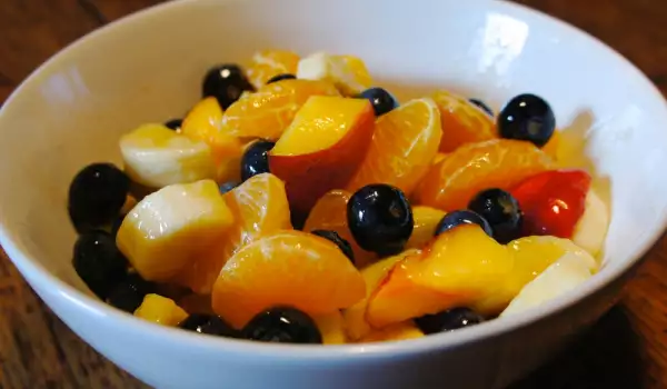 Fruit Salad with Mango and Blueberries