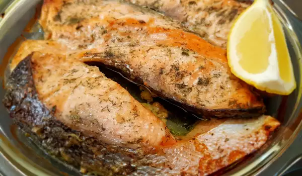 Marinated Oven Baked Salmon