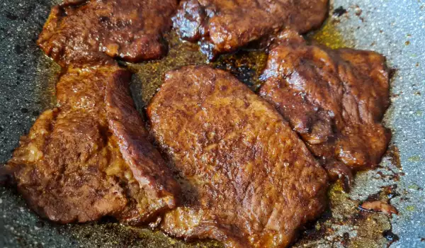 Marinated Veal Steak with Soy Sauce
