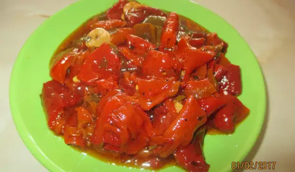 Marinated and Roasted Red Peppers