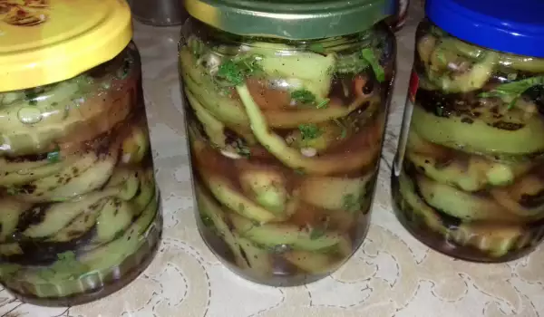 Popped Marinated Peppers without Boiling