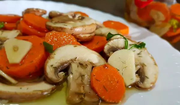 Marinated Mushrooms and Carrots