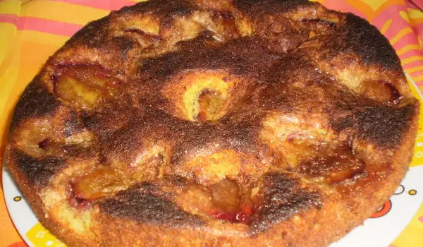 Butter Cake with Plums and Vanilla