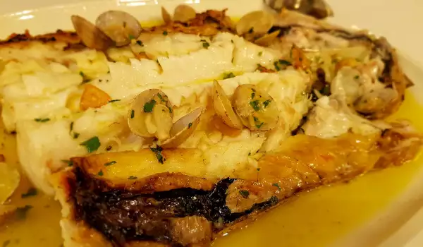 Barbecued Hake with Clams