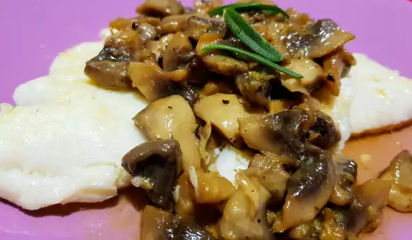 Tender Hake with Lemon Mushrooms