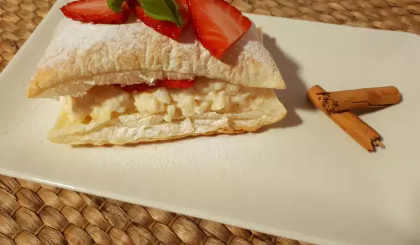 Mille-Feuille with Rice Pudding