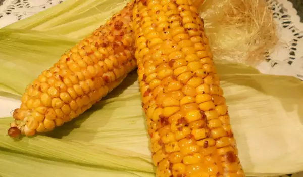 Oven-Baked Corn on the Cob with Spices