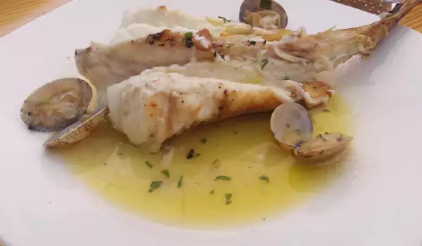 Sea Devil (Monkfish) with Clams