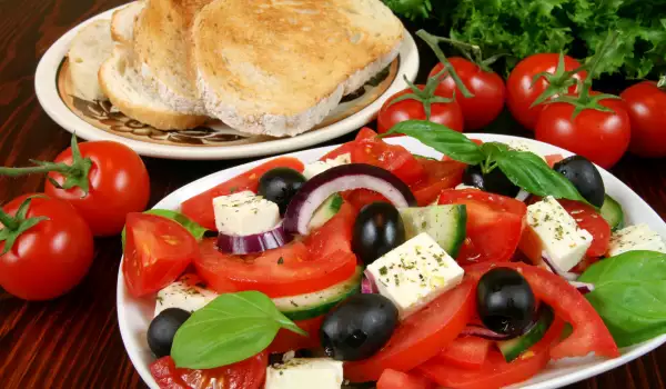 Greek Salad with Eggs