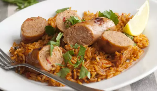 Rice with Sausage and Tomato Sauce