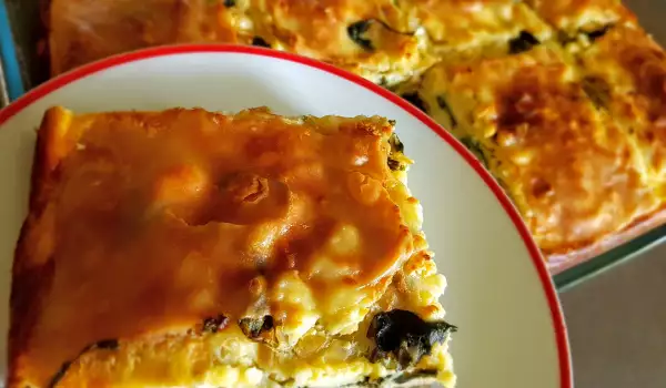 Layered Leek and Spinach Pie