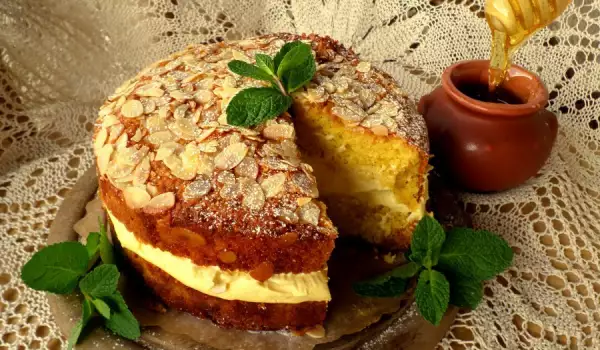 German Honey Cake with Almonds