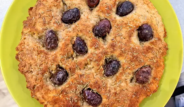 Low Carb Olive and Rosemary Focaccia
