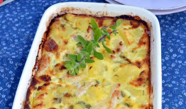 Potatoes au Gratin with Chicken Breast