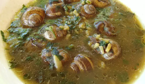 Snail Soup with Dock and Nettles