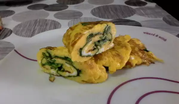Quick Omelette with Spinach