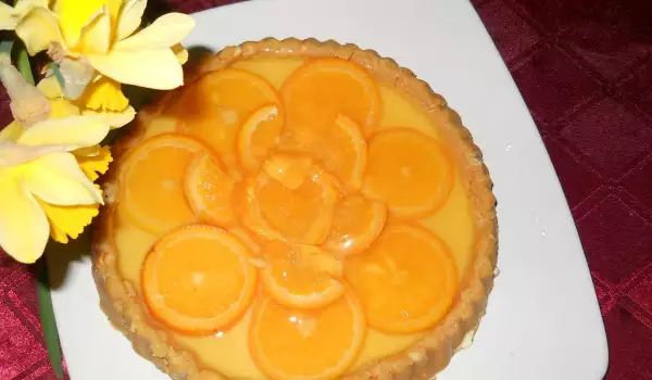 Orange Pie with Homemade Cream