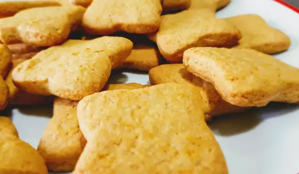 Orange Lard Cookies with Corn Flour