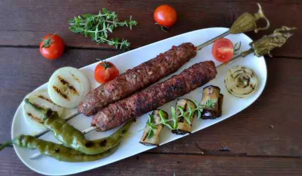 Adana Kebab with Beef and Minced Lamb