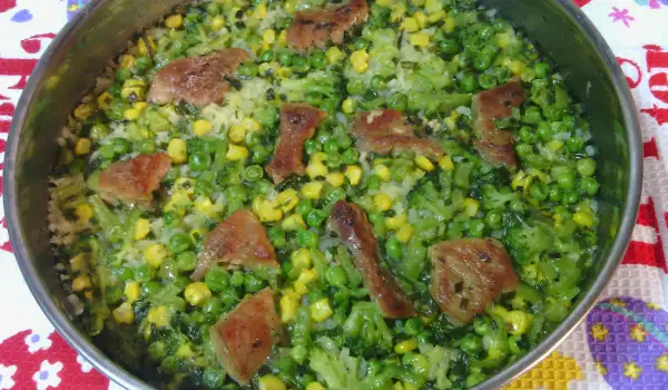 Rice with Vegetables and Pork
