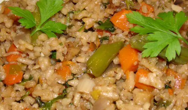 Rice with Okra and Stewed Vegetables