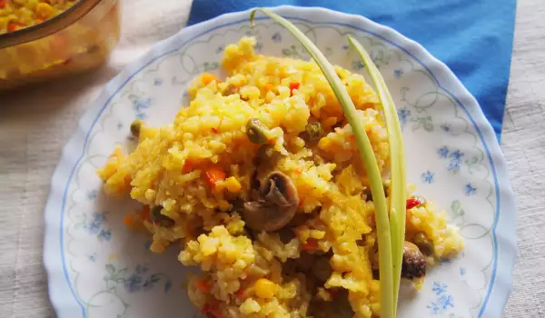 Rice with Vegetables and Turmeric