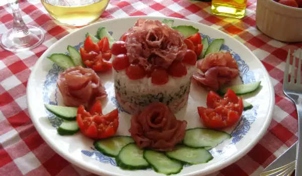 Rice Salad with Prosciutto