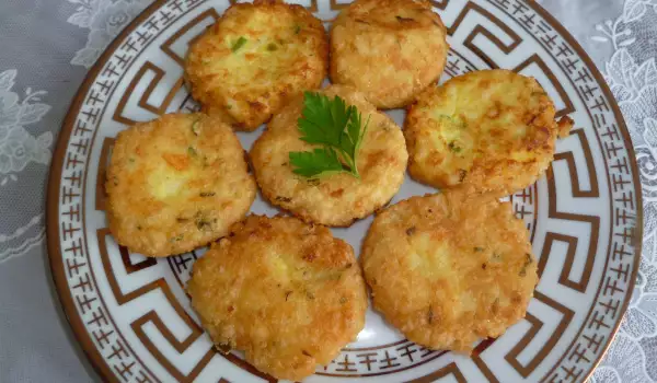 Rice Patties with White Cheese