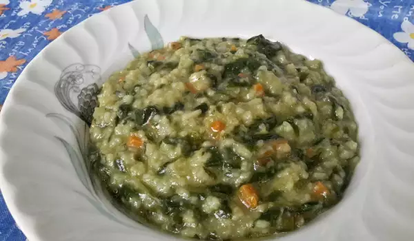 Rice with Spinach and Carrots