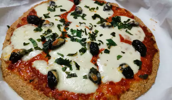 Healthy Pizza with Oat Bran Crust