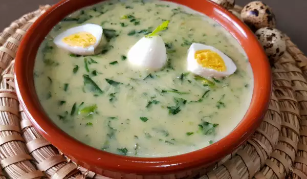 Spinach and Eggs Porridge