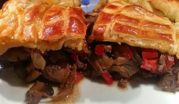 English Pie with Chicken Livers