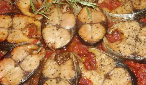 Bonito Steaks with Tomatoes