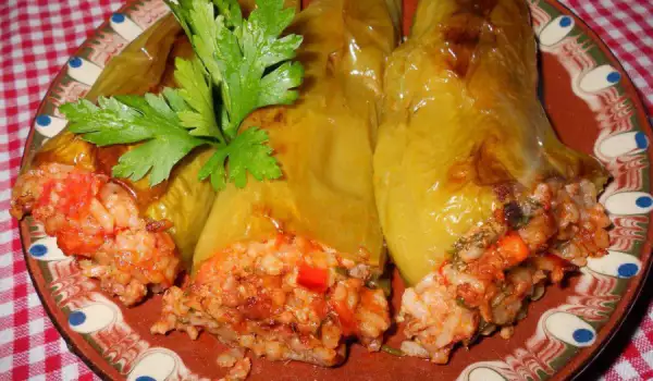 Tasty Stuffed Peppers with Mince and Rice