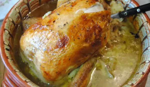 Stuffed Chicken with Leeks and Potatoes