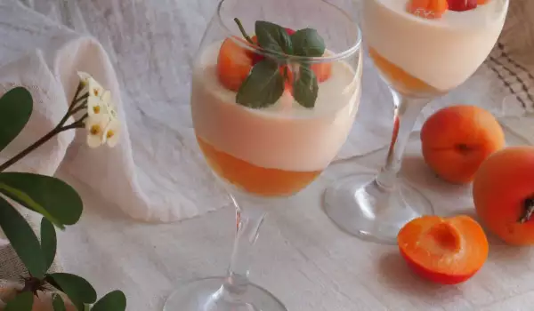 Panna Cotta with Apricots