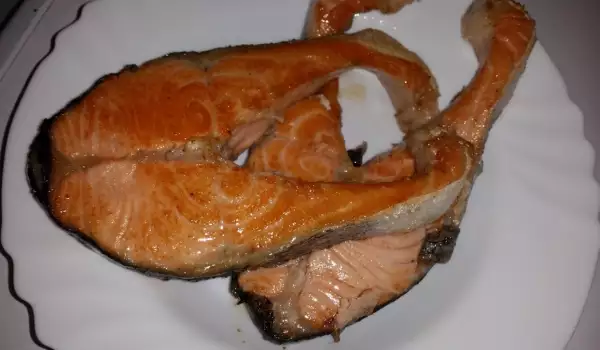 Fried Salmon Steaks