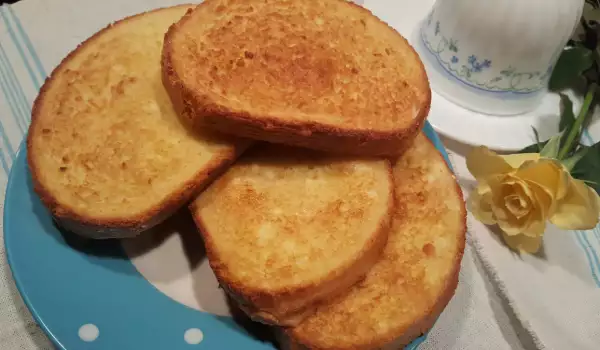 Fake Fried Toast in the Oven