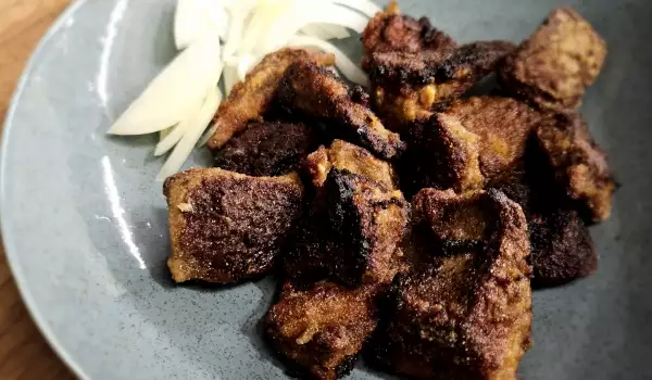 Fried Pork Liver with Corn Flour