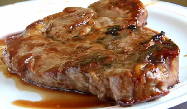 Pork Steaks with Honey and Soya Sauce