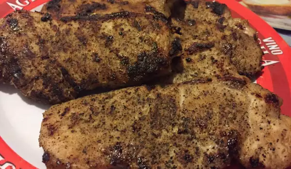 Pork Steaks in a Pan