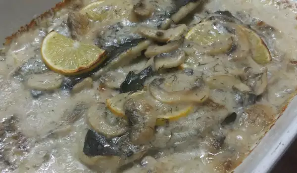 Trout Fillet with Mushroom Sauce