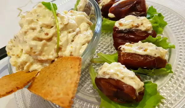 Quick Festive Pate from Dates and Blue Cheese